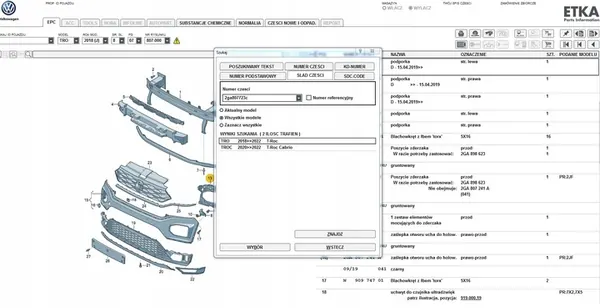 Volkswagen OE Scivolo Paraurti Anteriore 2GA807723C image 5