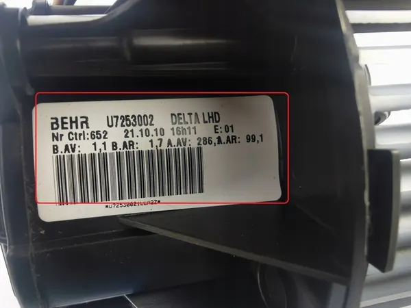 Ventilador OPEL ASTRA J IV U7253002 image 2