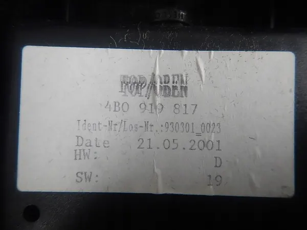 Leitor de cartão AUDI A6 C5 4B0919817 image 5