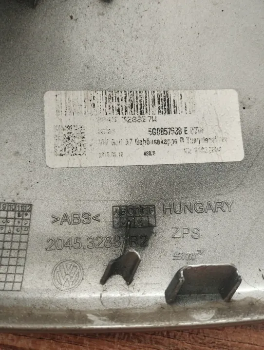 VW OEM 5G0857538 Cubierta Espejo Derecho Golf VII image 6