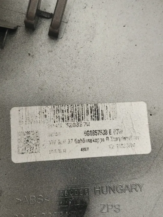 VW OEM 5G0857538 Cubierta Espejo Derecho Golf VII image 7