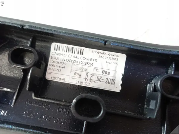OEM 66724133 Audi Armstöd - Vänster Bakdörr Läder image 8