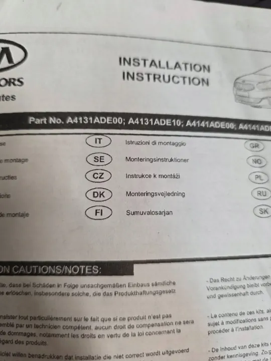 KIA Carens III Automatten Set OEM A4131ADE00 image 8