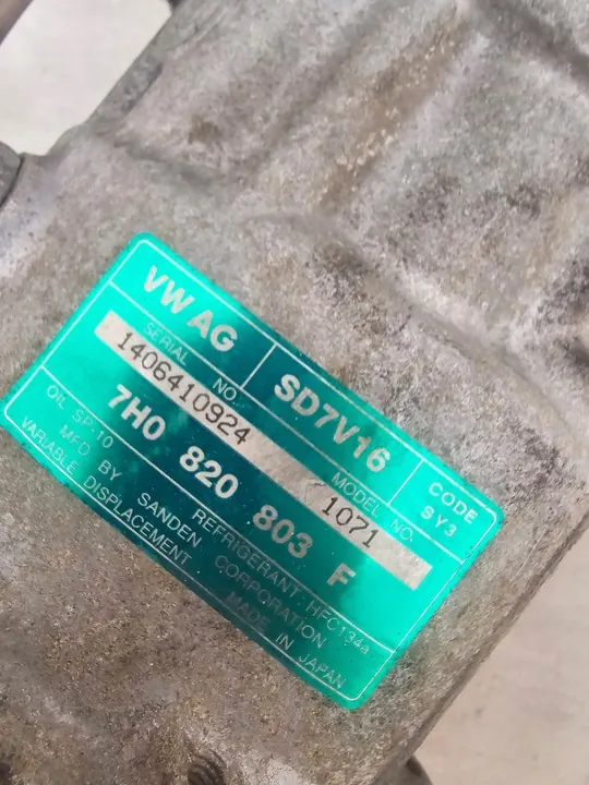 Compressore Aria Condizionata VW Caddy Touran T5 7H0820803F image 3