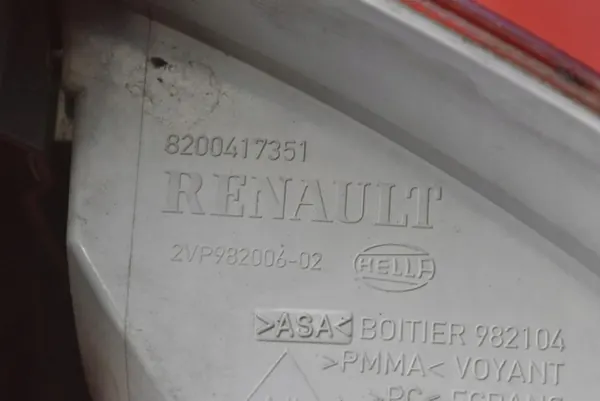 Lámpara Trasera Derecha Renault Megane II Kombi 06-12 8200417351 image 7