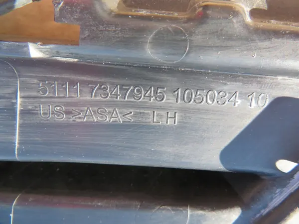 Griglia paraurti BMW X3 Sinistra 2014-2017 F25 OEM 51117347945 image 10