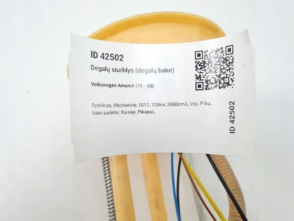 Unidade de fornecimento de combustível Volkswagen Amarok 2012 OE 2H0 919 050 B image 5