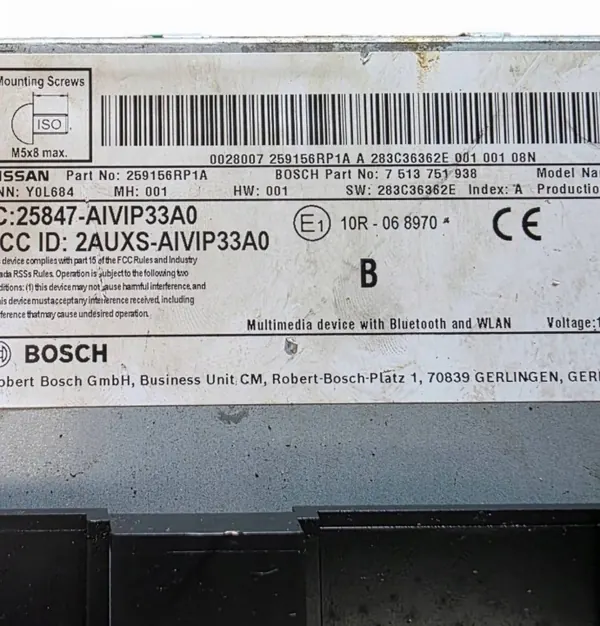 Nissan Qashqai J12 Radio Display OEM 7513751938XX image 4