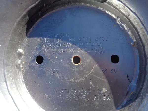 Réservoir LPG Bormech 56L OEM - Valable jusqu'en 2034 image 6