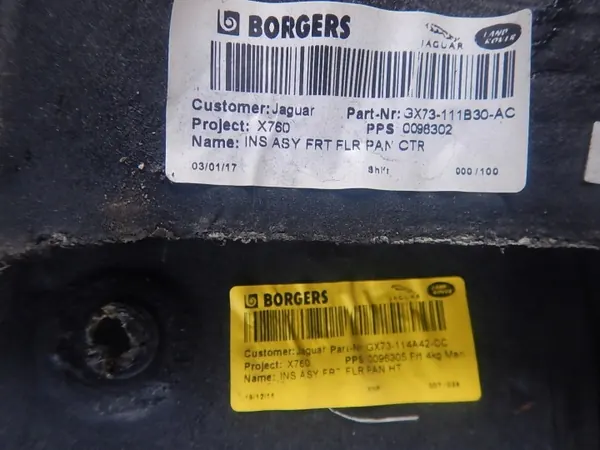 Aislamiento túnel central Jaguar XE X760 OEM GX73-114A42-CC image 3