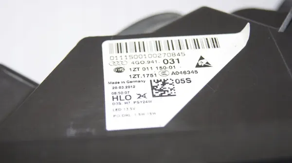 Links Bi-Xenon Scheinwerfer Audi A6 C7 4G0941005A image 3