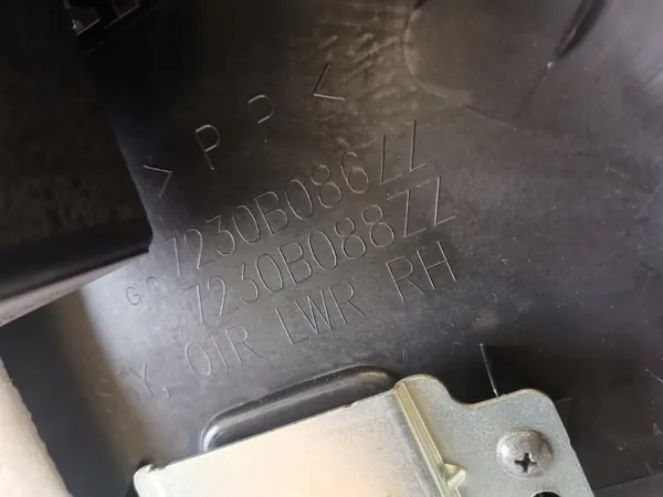 OEM 7230B088XA Höger Bagageutrymmes Sidolist - Mitsubishi image 7