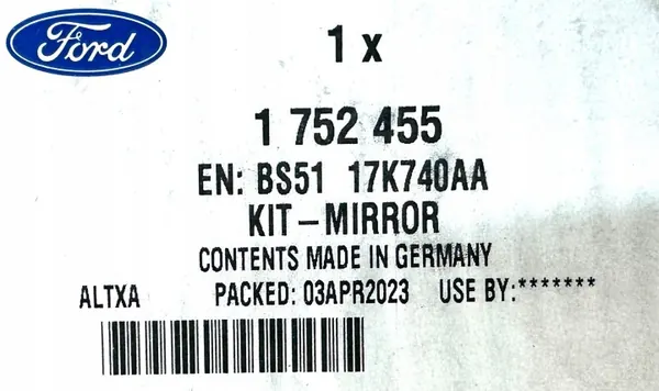 Insert miroir droit OEM 1752457 pour Ford Ka 08- image 4