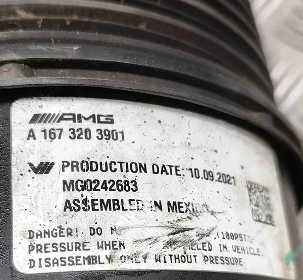 MERCEDES W167 SACCO SUSPENSIONE POSTERIORE A1673203901 image 6