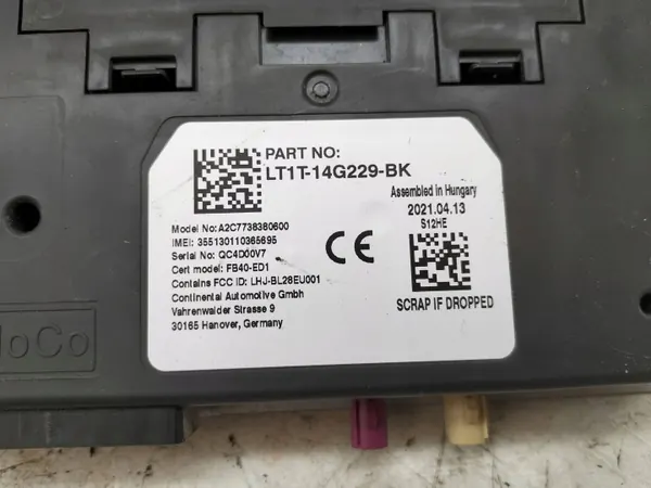 Contrôleur module téléphone Ford Transit Connect Mk2 LT1T14G229BK image 5