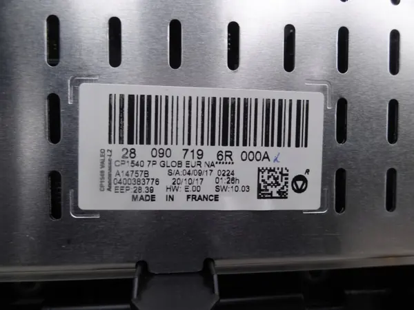 Renault Talisman 2015 radio-navigationsdisplayram OEM 280907196R image 9