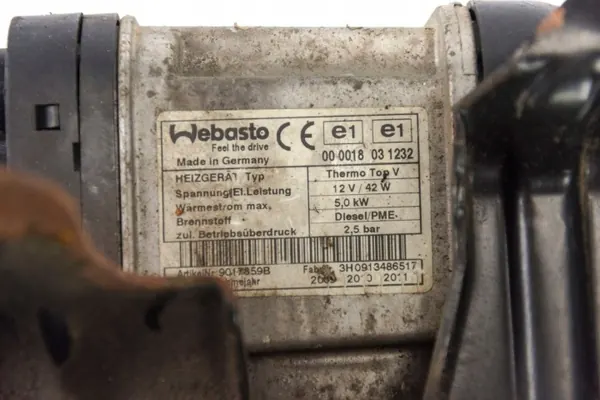 Chauffage Webasto Thermo Top V OEM 1K0815005JT image 6