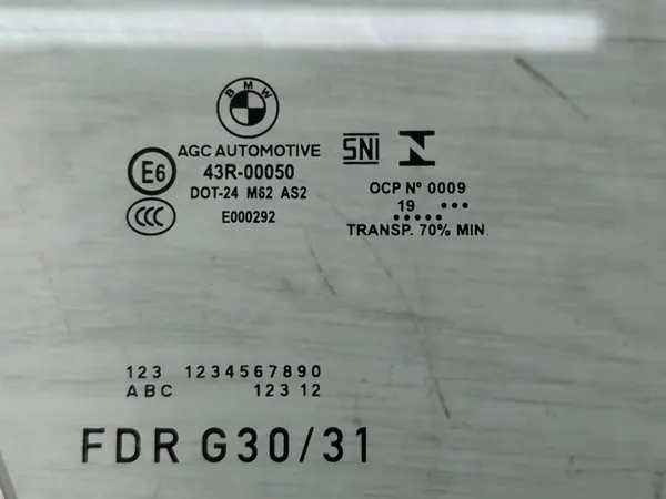 BMW E643R00050 Rechte Vordertürscheibe - Gebraucht image 3