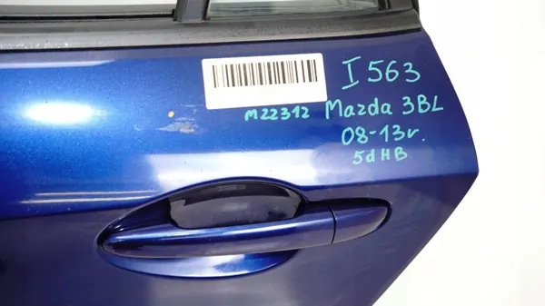 Vänster bakdörr OEM 371116999 Mazda 3 BL 08-13 image 8