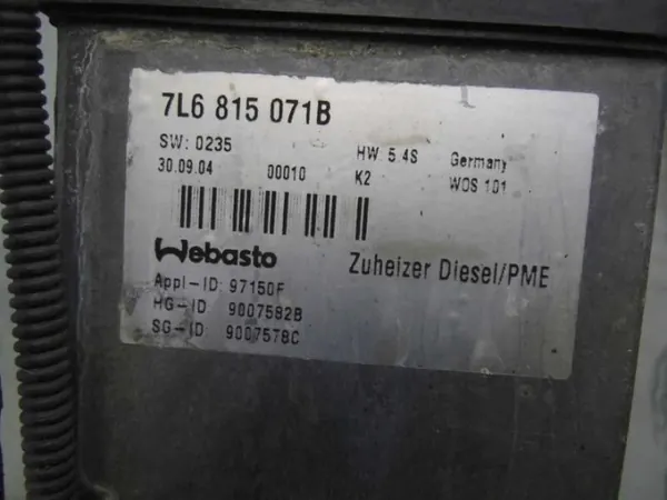 Webasto Heizung OEM 7L815071B für VW Touareg I 2.5 TDI image 3