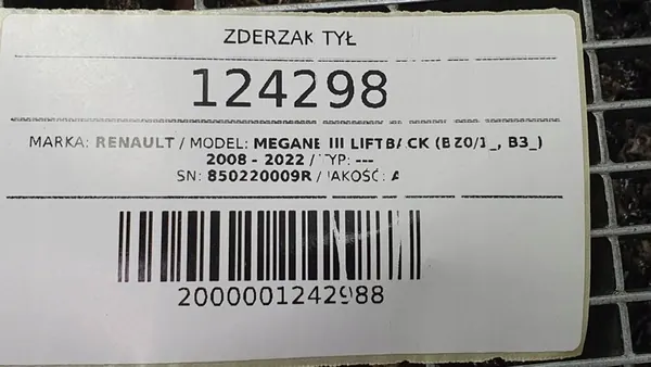 Paraurti posteriore Renault Megane III image 10