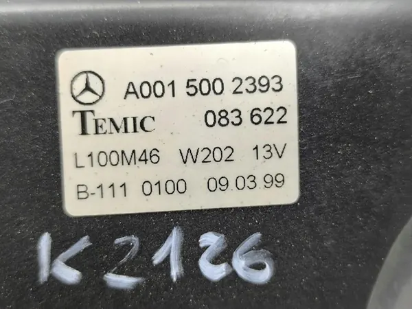 MERCEDES CLK W208 3.2 V6 Koelventilator A0015002393 image 4