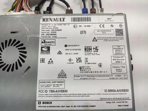 Radio Navigation OEM 259153900R Renault Clio V Usagée image 5