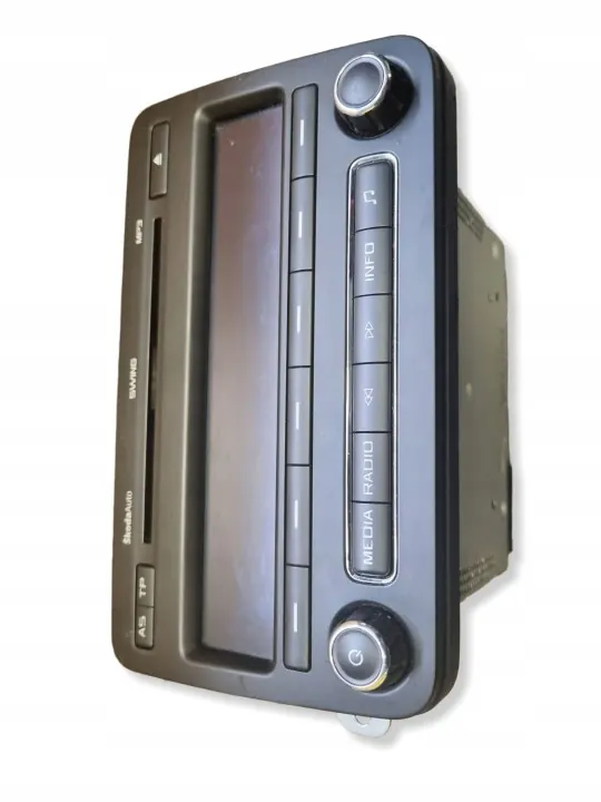 Rádio Skoda Fabia Mk2 OEM 5J0035161D - Usado image 3
