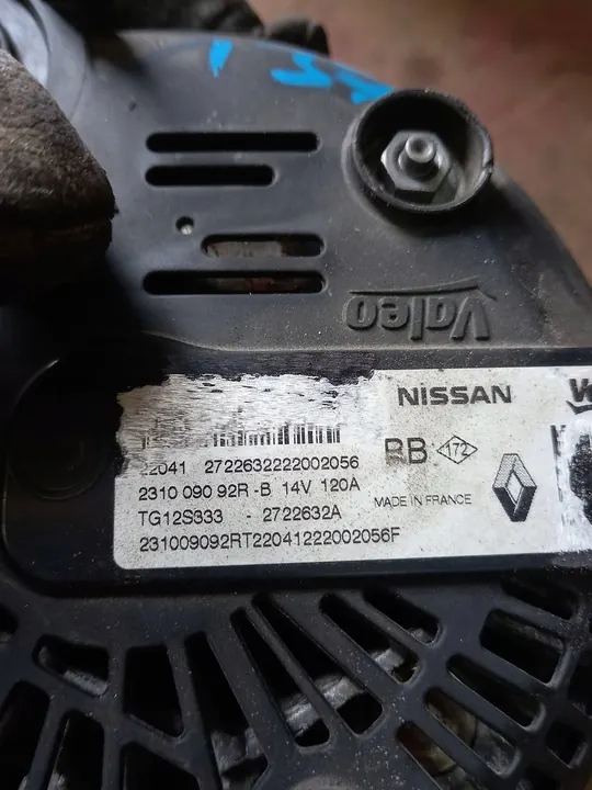 Vaihtovirtageneraattori Nissan Micra K14 OE 231009092R image 4