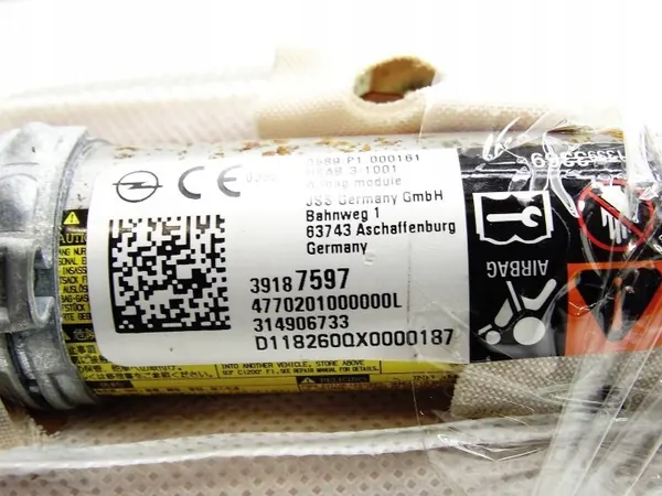 OEM 39187597 Cortina Airbag Esquerda para Opel Astra V image 6