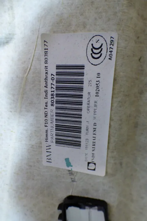 Gebruikte zwarte dakbekleding set OEM tewkxxxbmw5F10 BMW 5 F10 image 10