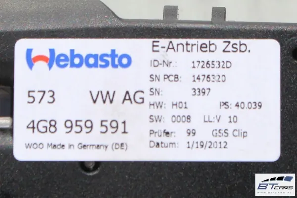Toit ouvrant Audi A7 OEM bt-cars-1440 - État utilisé image 7