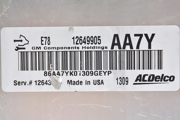 ECU-tietokone Opel Astra J 1.4 T E78 12649905 AA7Y image 2