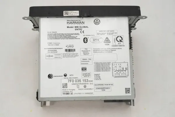 Écran radio VW Caddy OEM 7F0035153 - Occasion image 7