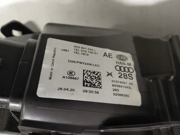 Audi A3 8V Xenon LED Faro No Ajustable Izquierda Derecha image 5