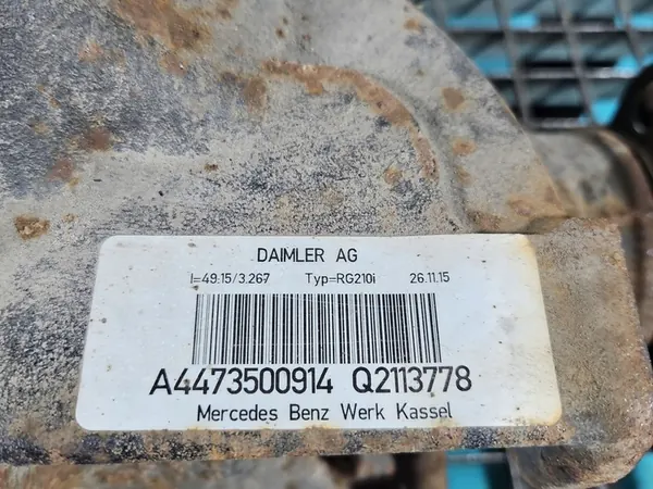 Diferencial traseiro 49:15 3.267 Mercedes Vito W447 14-19 image 9