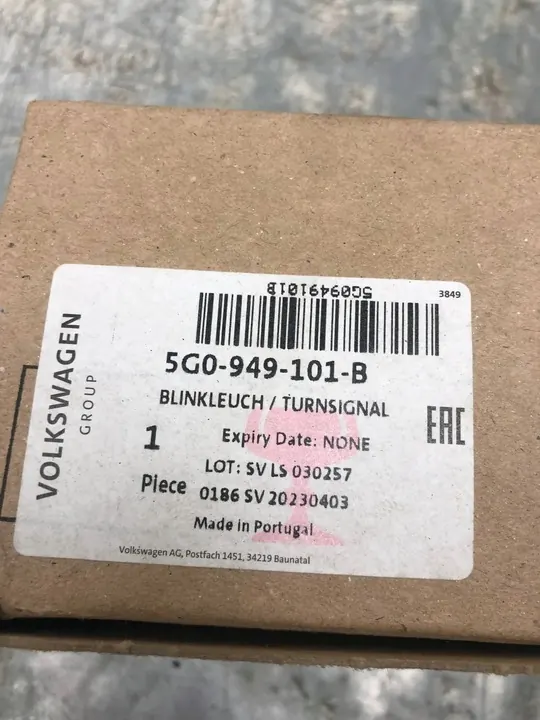 Indicador de Espelho Esquerdo VW Golf VII 5G0949101B image 7