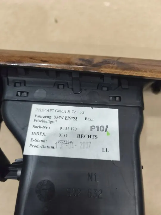 BMW 6985544 6985542 Hout Console Sierlijsten Set image 10