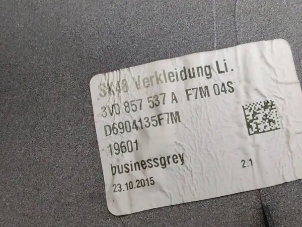 Skoda Superb linker spiegelkap OEM 3V0857537A image 5