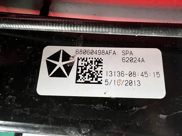 Mecanismo de porta deslizante Chrysler Town & Country 2013 68060498AFA image 3