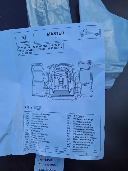 Fußmatte MASTER PODŁOGA L1 OEM 7711783543 image 4