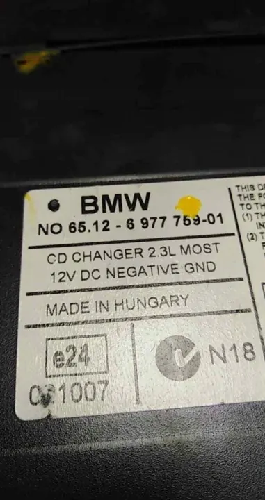 Changer CD BMW OEM 6977759 pour Série 3 E90 image 4