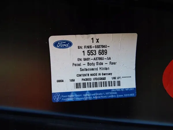 Oikea takalokasuoja Ford Fiesta VII MK7 2008-2013 OEM 1553689 image 5