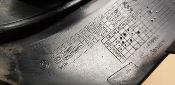 Right Bumper Grille BMW 2 F22 F23 7343732 image 3