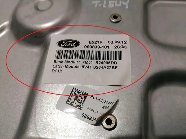 FORD KUGA MK1 Regulador de Janela Traseira Esquerda 08-2012 image 2