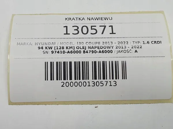 Grille d'aération gauche OEM 97410-A6000 Hyundai i30 image 6