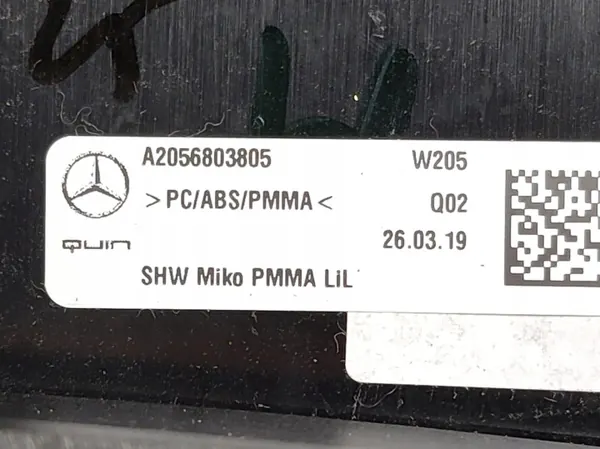 Console-tunnel frame OEM A2056803805 voor Mercedes C W205 image 8