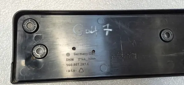 VW GOLF VII Arruela de Placa de Registro Frontal 5G0807287C image 5