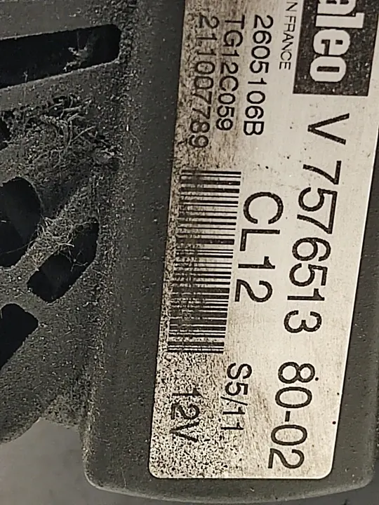 Alternador TG12C059 Citroen Peugeot 1.6 VTI V757651380 image 7