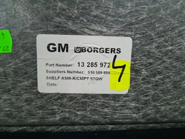 OEM 13285972 Tapis de Plancher de Coffre Opel Meriva B image 5